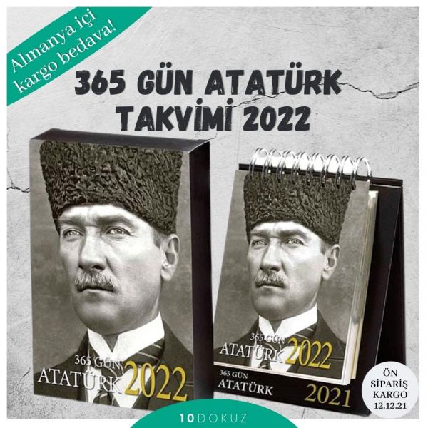 Atatürk 365 Gün 2022 Masa Takvimi