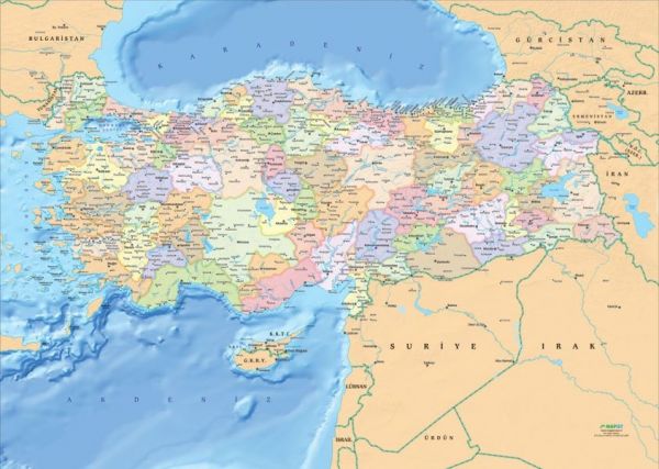 Türkiye Haritası 200 Parça Puzzle T 113
