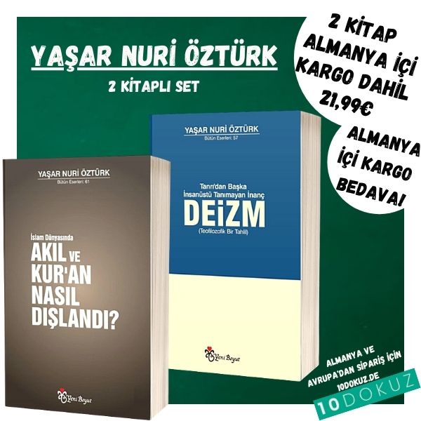 Yaşar Nuri Öztürk 2 Kitaplı Set