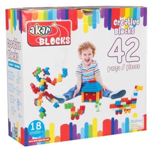 Akar Oyuncak 42 Parça Zeka Blokları