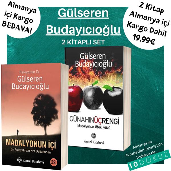 Gülseren Budayıcıoğlu 2 Kitap Set ( Madalyonun içi ve Günahın üç rengi)