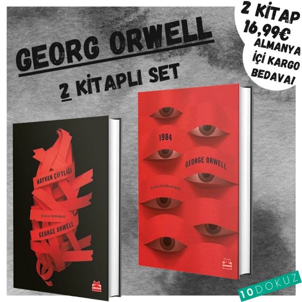 Georg Orwell 2 Kitaplı Set (Kırmızı Kedi)