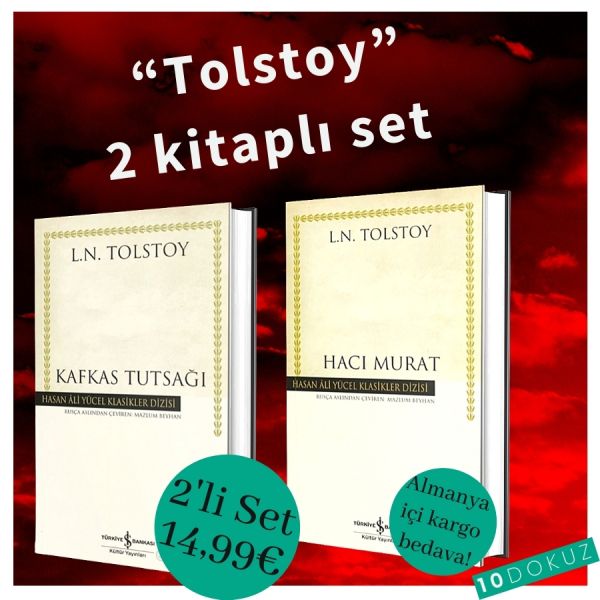 Tolstoy 2 Kitaplı Set (Kafkas Tutsağı & Hacı Murat)