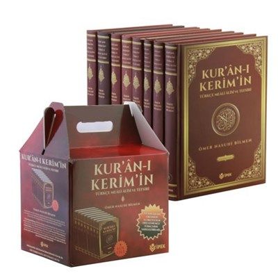 Kuran ı Kerimin Türkçe Meali ve Tefsiri 8 Cilt Takım Şamua Kağıt