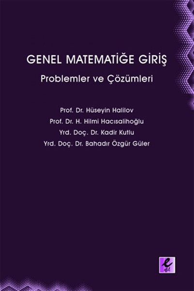 Genel Matematiğe Giriş Problemler ve Çözümleri