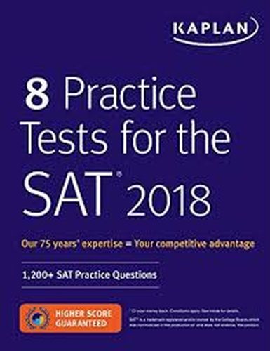 Kaplan 8 Practice Tests for the SAT 2018
