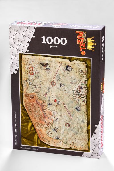 Harita Serisi Piri Reis Haritası 1000 Parça Puzzle HR01 M