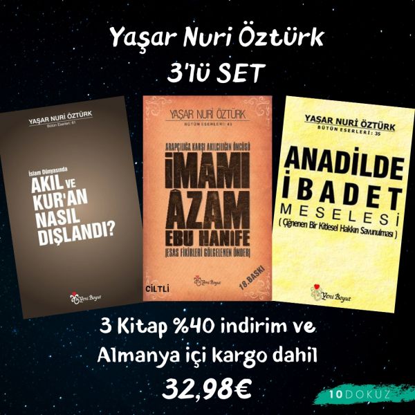 Yaşar Nuri Öztürk 3'lü SET