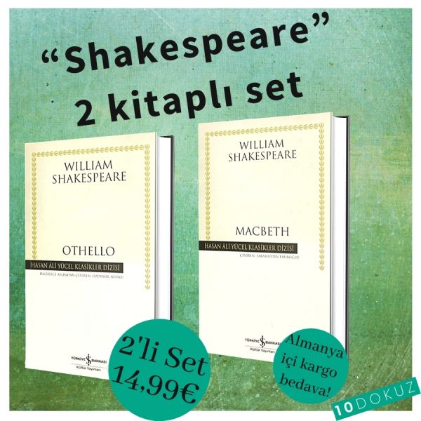 Shakespeare 2 Kitaplı Set. ( Othello & Macbeth )