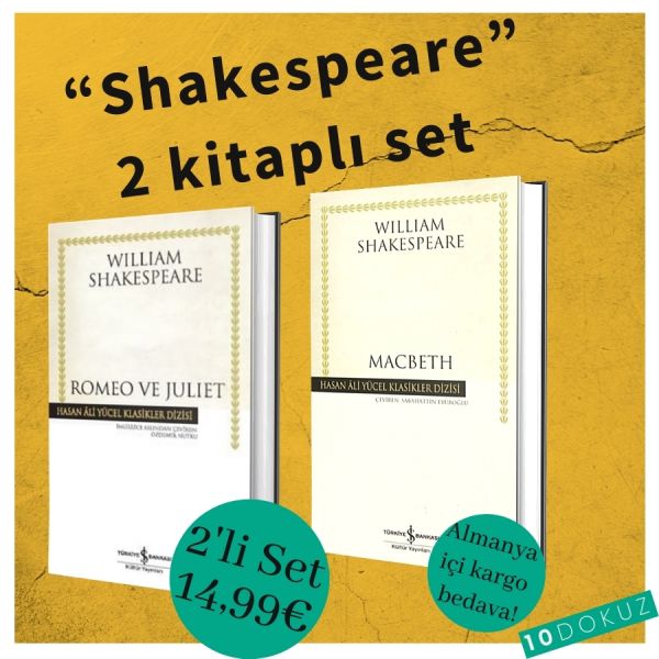 Shakespeare 2 Kitaplı Set. ( Romeo ve Juliet & Macbeth )